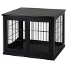Dog Crate Furniture for Small Dogs,Indoor Decorative Dog Kennel with Lockable Doors,End Table Style Pet Cage with Double Entry – LAOTIES - 4 of 4