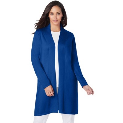 Jessica London Women's Plus Size Fine Gauge Cardigan Topper