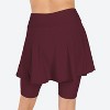 Calypsa Women's Flared Mid-Thigh Swim Skirt With Bike Shorts - 2 of 3
