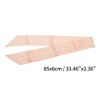 Unique Bargains Women's Ditsy Flower Long Ribbon Headband Pink 1 Pc - 4 of 4