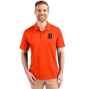 Detroit Tigers Cutter & Buck Prospect Eco Textured Stretch Recycled Mens Short Sleeve Polo - 1 of 1