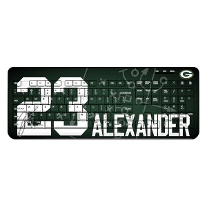 NFL Green Bay Packers Players Game Tactic Wireless USB Keyboard - 1 of 4