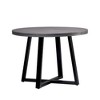 NicBex Modern Round Dining Table for 4 Seaters,Kitchen Table with Brown/Gray Tabletop for Kitchen,Oak/Gray - 4 of 4
