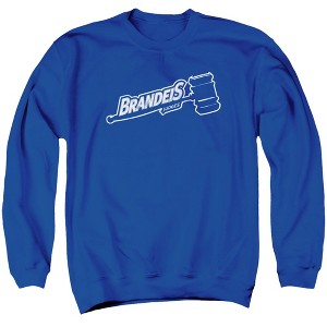 Brandeis University Official Distressed Primary Adult Crewneck Sweatshirt - 1 of 4