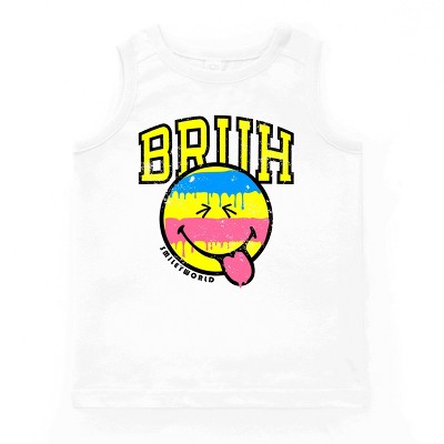 The Juniper Shop SmileyWorld Bruh Paint Drip Distressed Youth Tank Top