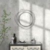 SEVOBAL Bathroom Vanity Mirrors Round Metal Frame High Quality Glass for Living Room Bedroom Wall Decor Moisture Resistant, Black, 25.6"*0.4"*25.6" - 4 of 4