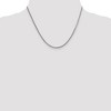 Black Bow Jewelry 1.5mm 14k White Gold Solid Franco Chain Necklace - 2 of 4
