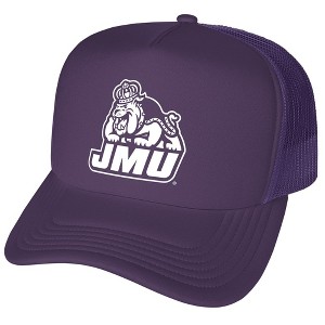 James Madison University Fashion Team Logo Foam Snapback Trucker Hat -, Purple, One Size - 1 of 4