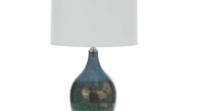 25&#34; x 13&#34; Modern Glass Table Lamp Set of 2 Blue - Olivia &#38; May, 2 of 9, play video