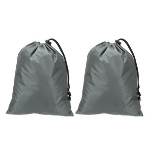 Unique Bargains Tear-Resistant Waterproof Cloth Laundry Bag with Drawstring for Traveling 2 Pcs - 1 of 4