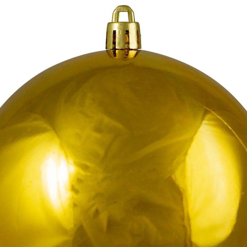 Northlight 4" Shatterproof Shiny Christmas Ball Ornament - Gold, 2 of 4