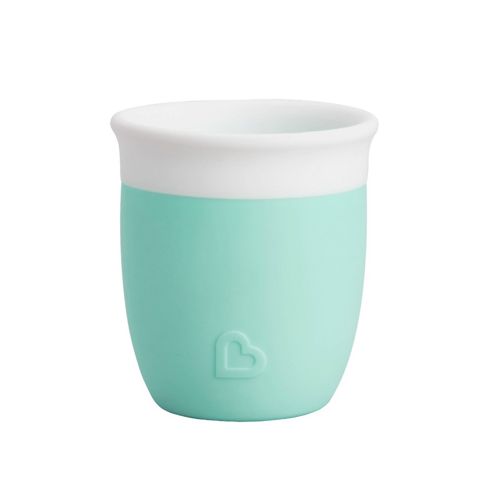 Photos - Glass Munchkin 2oz Cest Silicone Open Portable Training Cup - Mint 