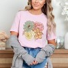 Simply Sage Market Women's Colorful Flower Bouquet Short Sleeve Graphic Tee - 2 of 3