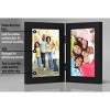 Americanflat Hinged 5x7 Picture Frame with Shatter-Resistant Glass - Double Picture Frames with Engineered Wood - Signature Collection - Black - 4 of 4