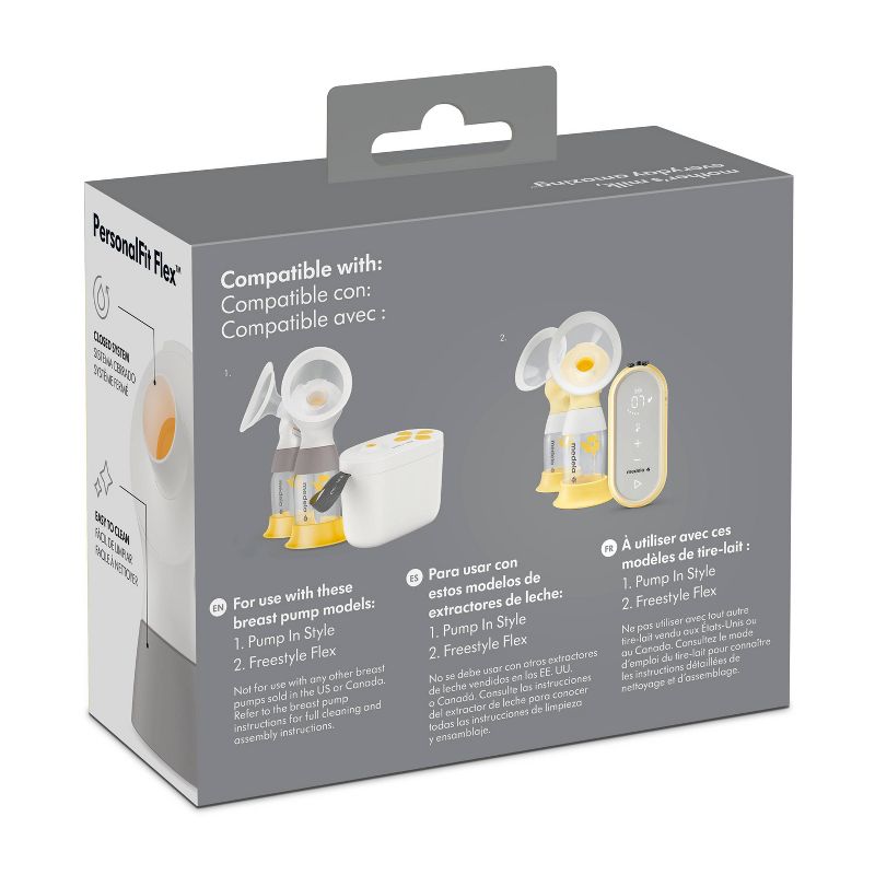 Medela PersonalFit Flex Connectors for Freestyle Flex, Pump In Style MaxFlow and Swing Maxi - 2ct, 4 of 6