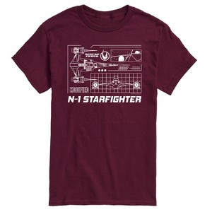 Men's - Star Wars - The Mandalorian N1 Starfighter Short Sleeve Graphic T-Shirt - 1 of 4