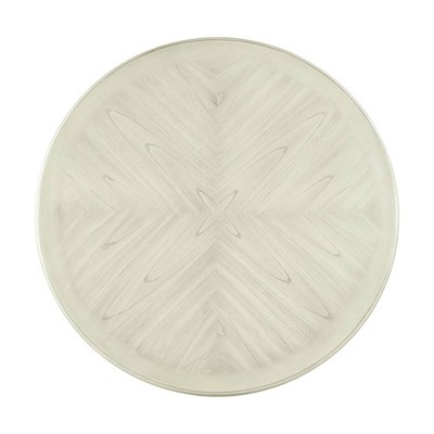 Bisque Gray 42" Transitional Round Wood Counter Height Dining Table