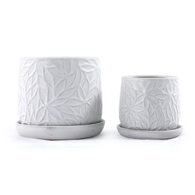 KTMBDW Plant Pots, Ceramic Planters with Drainage Holes,Nursery Planting Pot for Indoor Out Door Plants
