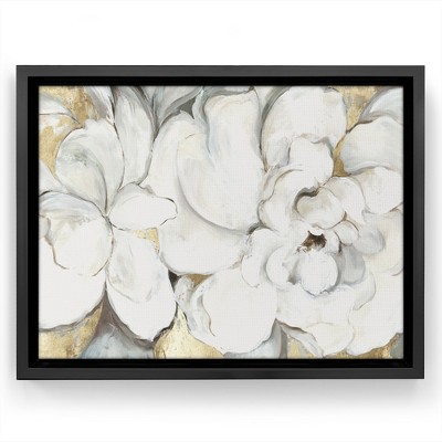 Americanflat - 16x20 Floating Canvas Black - Serenity In Bloom By Pi ...