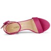 Allegra K Women's Back to College Open Toe Ankle Strap Chunky Heel Sandals - 4 of 4