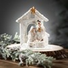 6.25"H Sullivans Christmas Holy Family Creche Figurine, White, Indoor Christmas Decor - 3 of 4