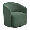 TiramisuBest Blue Swivel Barrel Chair - 3 of 4