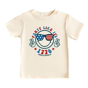 The Juniper Shop SmileyWorld Party Like It's 1776 Toddler Short Sleeve Tee - 1 of 4