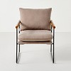 Cushioned Metal & Wood Accent Arm Chair - Hearth & Hand™ with Magnolia - 3 of 4