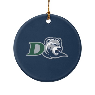 Drew University Primary Logo Porcelain Holiday Christmas Tree Ornament
