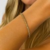 Hollywood Sensation Elegant Rope Bracelet Gold 6.5 Inches - 3 of 4