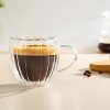 SharpChef 2PK Double Wall Borosilicate Glass Cups, Insulated Coffee & Tea Mugs, Heat-Resistant, Lightweight - 3 of 4