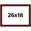 PosterPalooza | Weathered Red Picture Frame - UV Acrylic, Backing Board, Hanging Hardware Included - 2 of 4