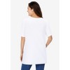 Woman Within Plus Size 7-Day Embroidered Layered-Look Tunic - 3 of 4