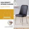 Sapphtopaz Modern Dining Chairs PU Upholstered Living Room Chairs with Metal Legs Mid-Back Chair for Kitchen, Dining Room - 4 of 4