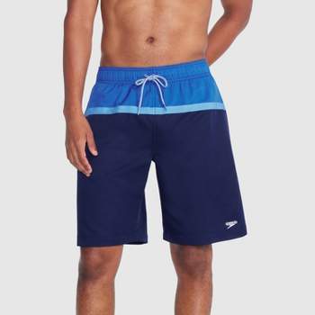 Speedo Men's 9" Colorblock Swim Shorts - Blue