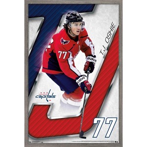 Trends International NHL Washington Capitals - T. J. Oshie 18 Framed Wall Poster Prints - 1 of 4