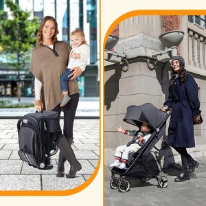 Lightweight Travel Stroller, Foldable Compact Stroller with Reclining Seat and Canopy, Airplane Friendly,Ideal for Travel and Growing Infants - 1 of 4
