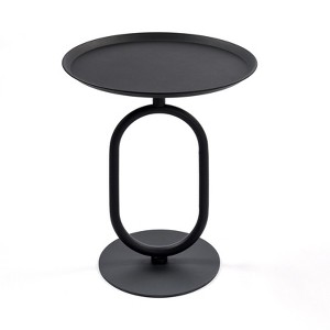NicBex 24"/21.3" Lantern-Shaped Round Coffee Table,Metal Small End Table with 17.7"/18.9" Top,Side Table for Living Room,Bedroom - 1 of 4