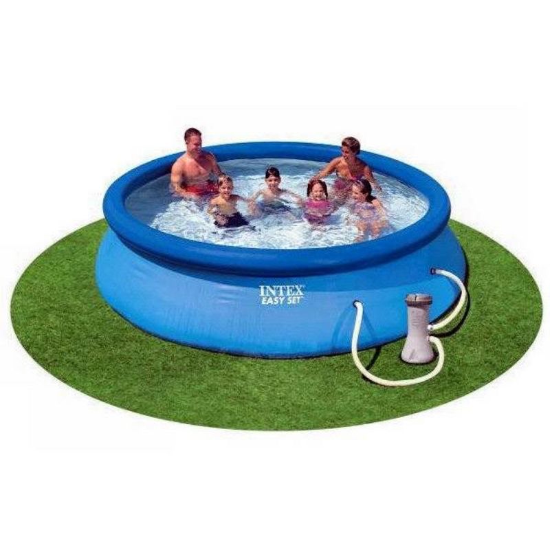 Intex 28131EH 12 Foot x 30 Inch Easy Set Above Ground Inflatable 4 Person Swimming Pool with 530 GPH Filter Pump for Children and Adults, 3 of 7