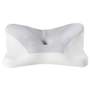 PAGED 26" Cervical Neck Pillow, Ergonomic Memory Foam Bed Pillow with 2 Heights and Armrest Designs for Back, Stomach or Side Sleepers - 1 of 4