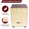 Pyle Snare-Style Cajon Percussion Box - PCJD25, Birch Wood, Adjustable Internal Snares - 3 of 4