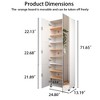 CIPACHO 6 Mirror-Door Shoe Cabinet - Entryway Storage Holds 36 Pairs, Adjustable Shelves & Dust-Proof (Hallway/Apartment) - 2 of 4