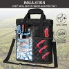 OPUX 3 Bottle Wine Carrier Tote, Insulated Leakproof Cooler Travel Bag, Portable Picnic BYOB Beach Party Gift Christmas - 2 of 4