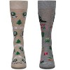 MeMoi Men's 2 Pair Pack Novelty Christmas Animal Crew Socks - 2 of 4
