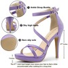 Allegra K Women's Back Zipper Platform Stiletto Heels Ankle Strap Sandals - 2 of 4