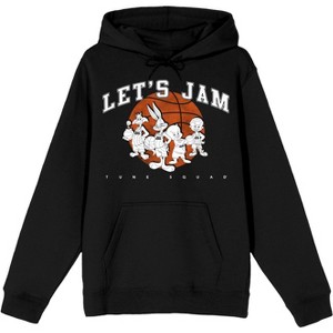 Space Jam 2 A New Legacy Bugs Bunny Mens Black Hoodie - 1 of 2
