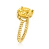Ross-Simons 6.75 Carat Citrine Ring in 18kt Gold Over Sterling - 3 of 4