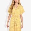 Anna-Kaci Women's Collar V-Neck Button Down Floral Print High Low Dolman Short Sleeve Midi Fashion Dress - 3 of 4