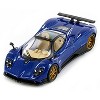 Pagani Zonda F Argentina Blue Metallic "Hypercar League Collection" 1/64 Diecast Model Car by PosterCars - 2 of 3