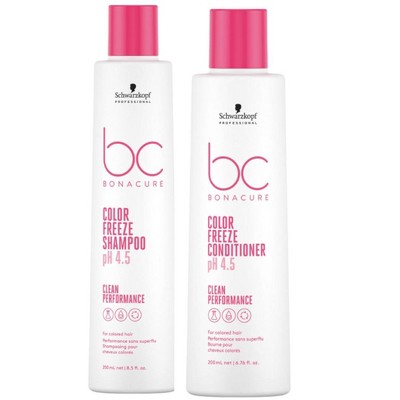 Schwarzkopf Bonacure Color Freeze Shampoo 8.5 oz & Conditioner 6.7 oz pH 4.5 Clean Performance DUO